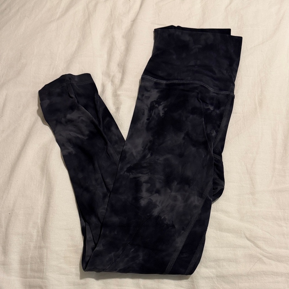 Lululemon Black Tie-Dye Leggings